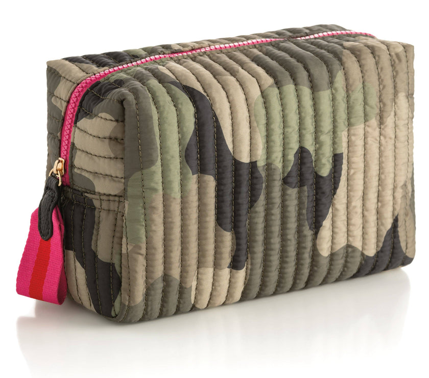 Ezra Camo Large Cosmetic Pouch