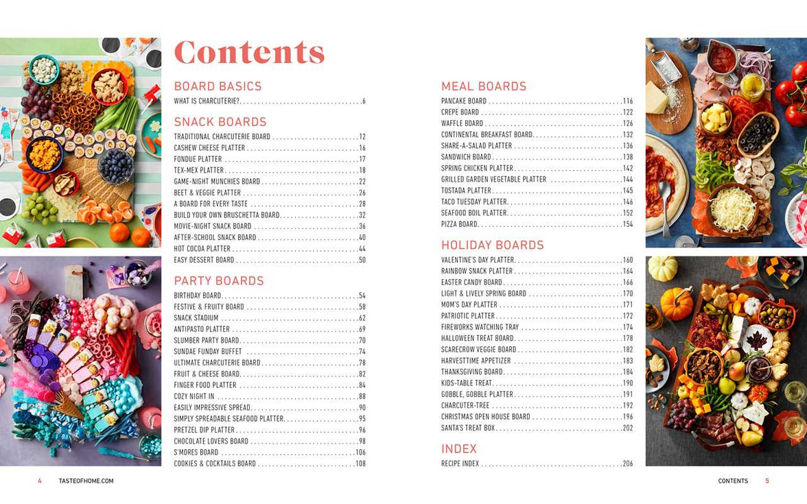 Taste of Home Boards, Platters & More Hardcover Book