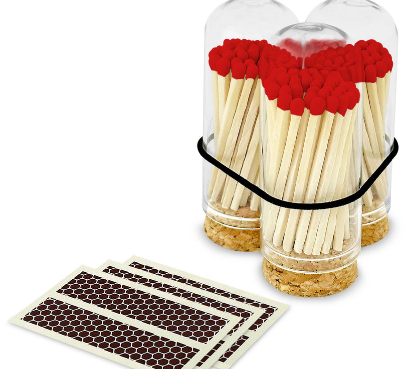2" Matches + Mini Cloche - Strikers: Cherry Red