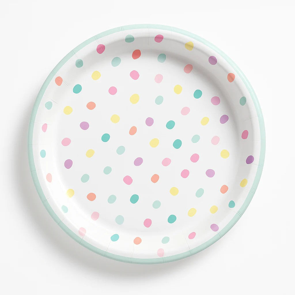 Polka Dot Paper Plates - 8CT