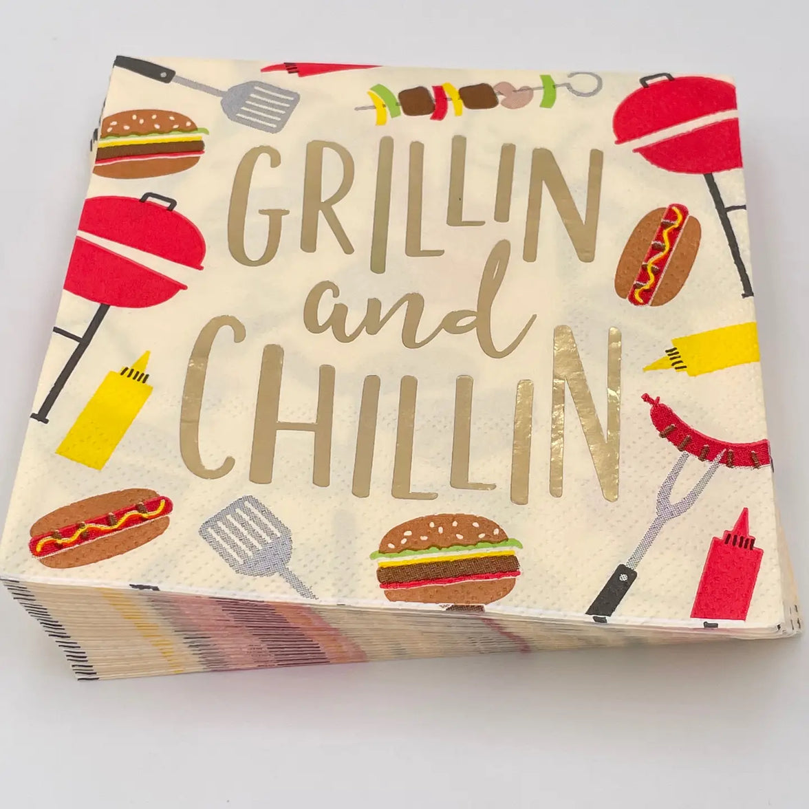 Grillin and Chillin Cocktail Napkins 20CT