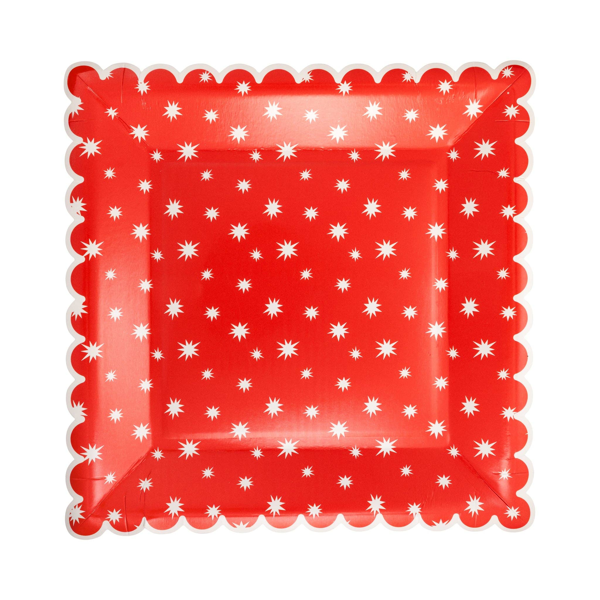 Large Red Star Plates - 8CT