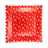 Large Red Star Plates - 8CT