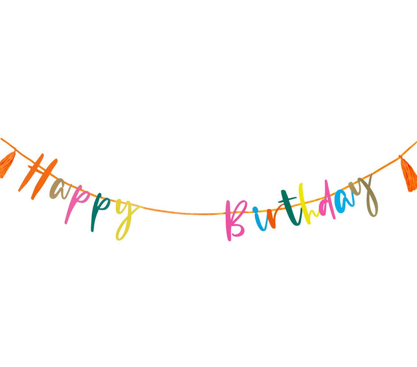 Customizable Age Birthday Garland | Happy Birthday Banner |
