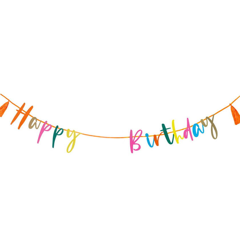 Customizable Age Birthday Garland | Happy Birthday Banner |