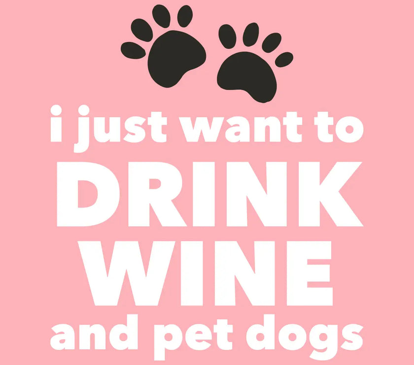 Drink Wine And Pet Dogs Cocktail Napkins 20CT