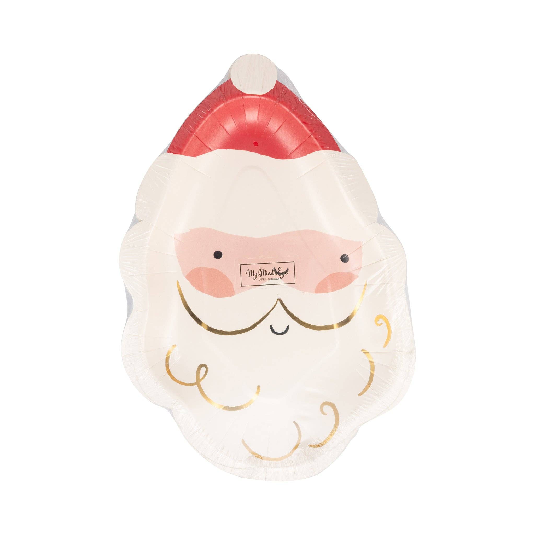 Santa Shaped Plates - 8CT