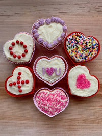 Bakelicious Silicone Cupcake Liners Heart, Set 12, 3"