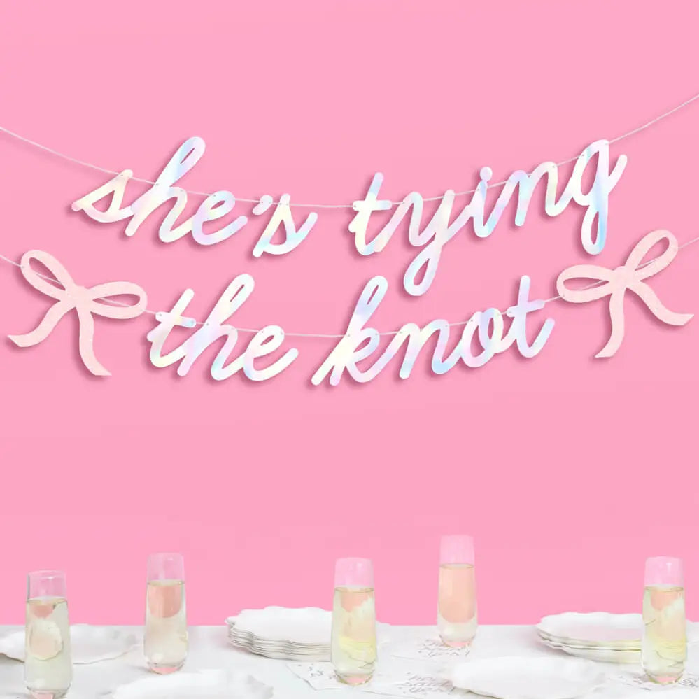 She's Tying the Knot Banner