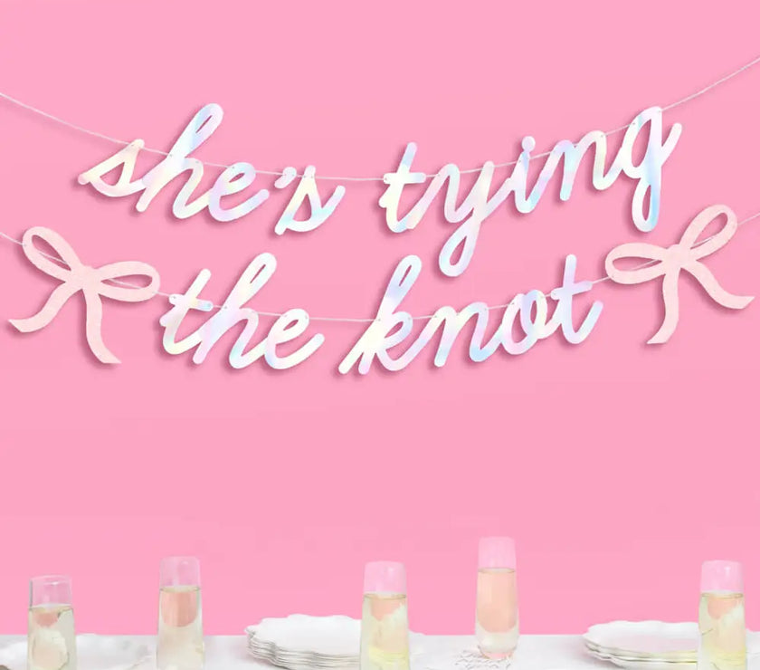 She's Tying the Knot Banner
