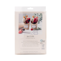 Kraft Charcuterie Cups with Sticker Labels - 24CT