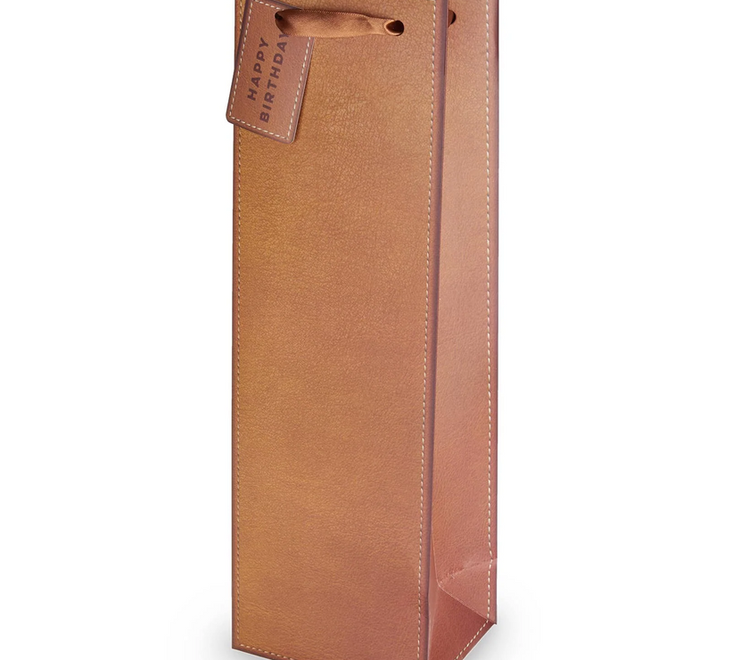 Faux Leather Wine Bag