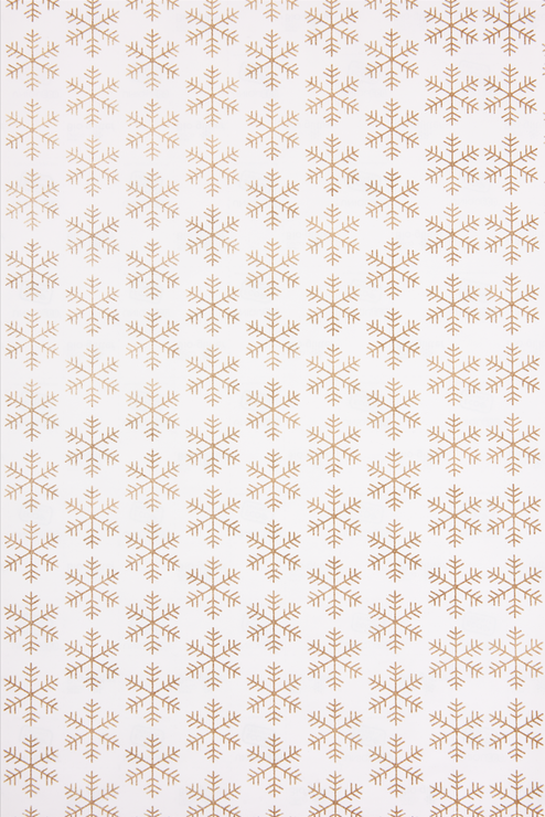 Gold Snowflakes Wrapping Paper