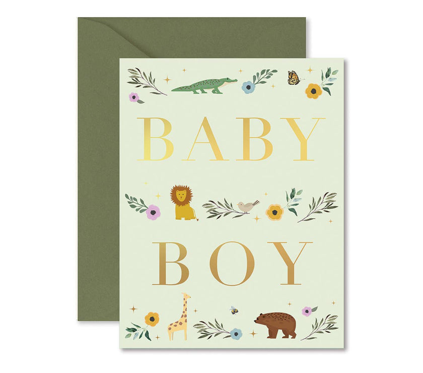 Baby Boy Storybook Greeting Card