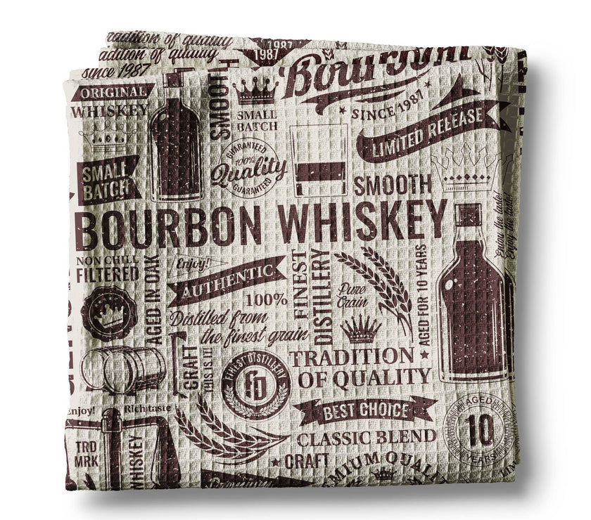 Vintage Liquor Whiskey Beer Bar/ Kitchen Towel