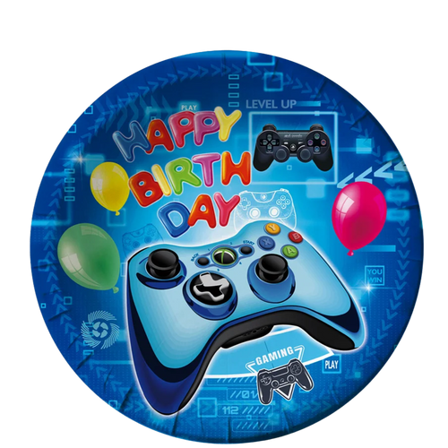 Gamer Boy 7" Paper Plates - 10CT
