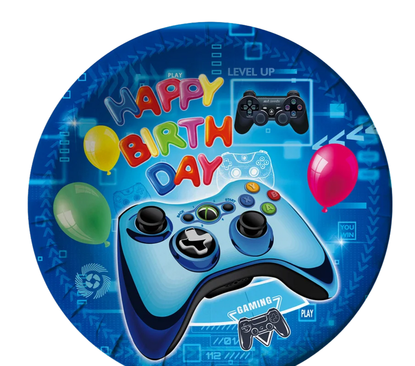 Gamer Boy 7" Paper Plates - 10CT