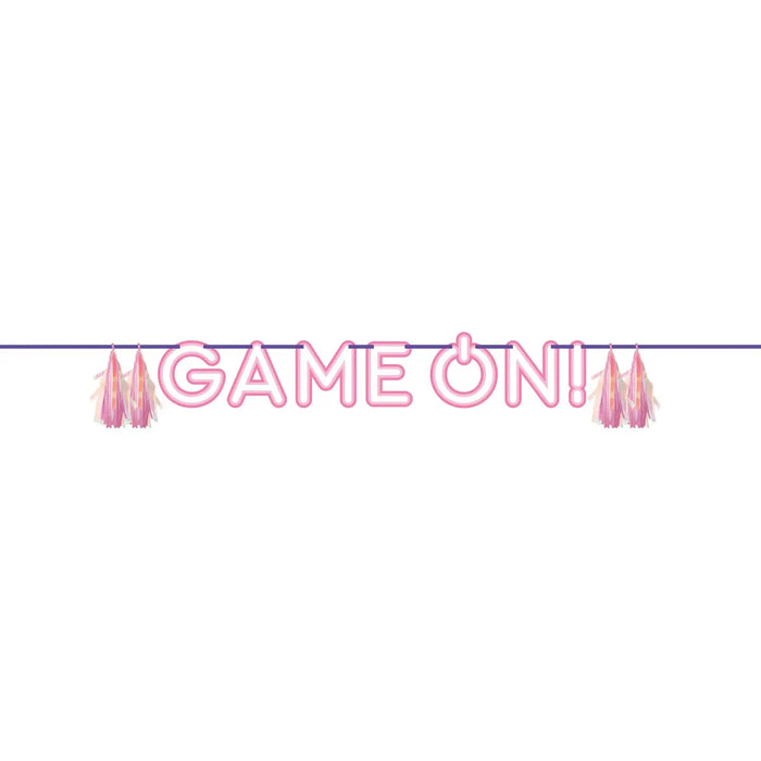 Gamer Girl Game On Banner