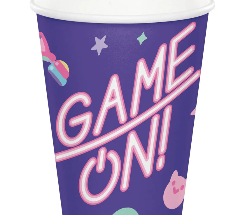 Gamer Girl Paper Cups 8CT