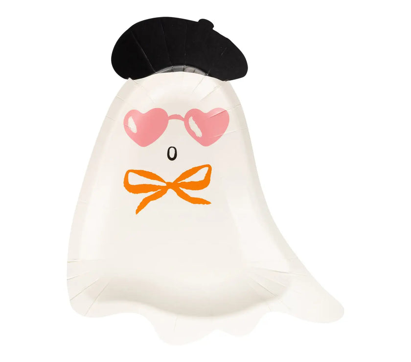 Boo La La Ghost Shaped Paper Plates 8CT
