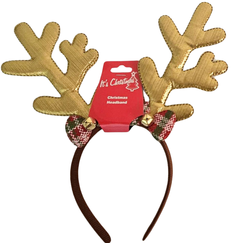 Gold Reindeer Antlers