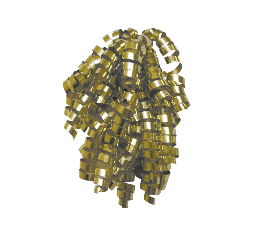 Gold Curly Ribbon