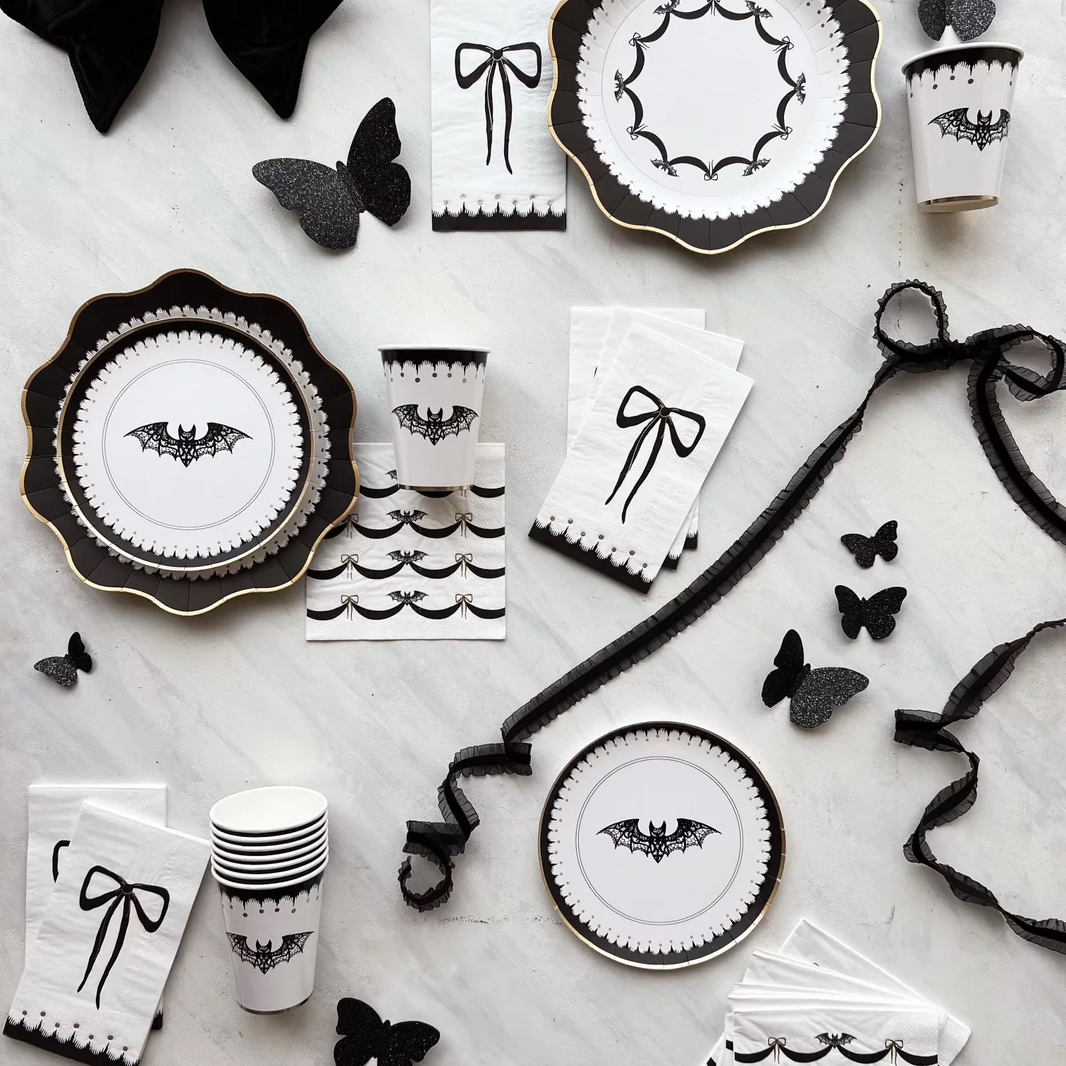 Elegant Halloween Dinner Plates 8CT
