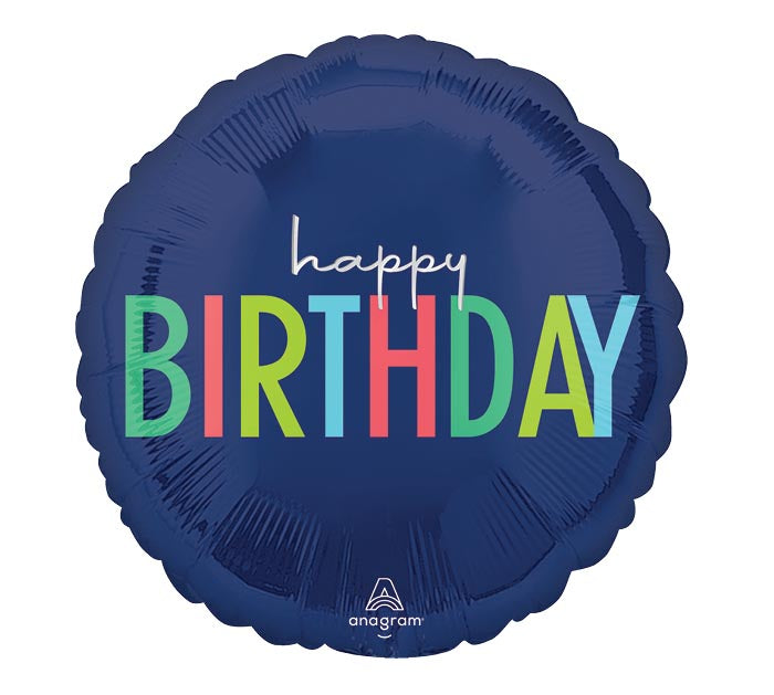 Modern Birthday 17" Mylar Balloon