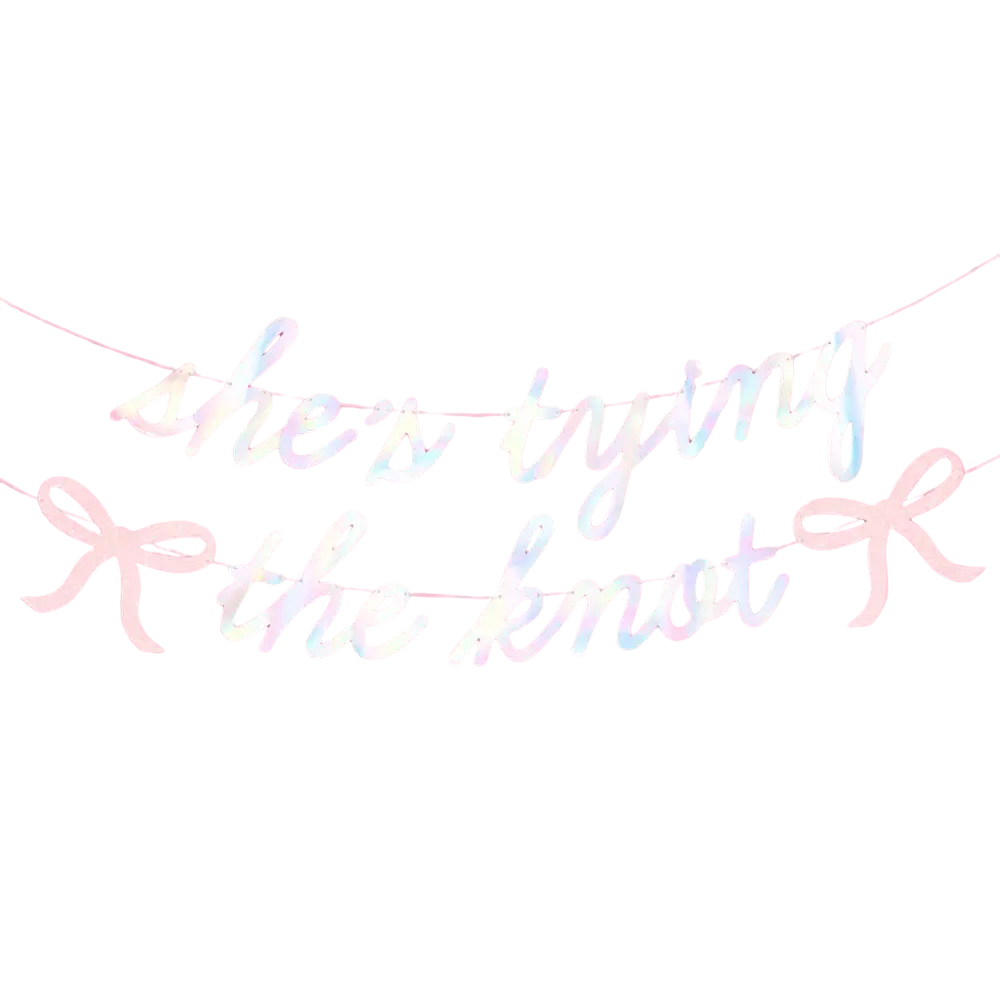 She's Tying the Knot Banner