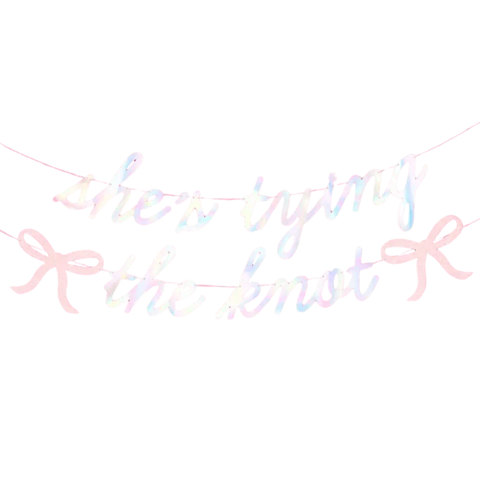 She's Tying the Knot Banner