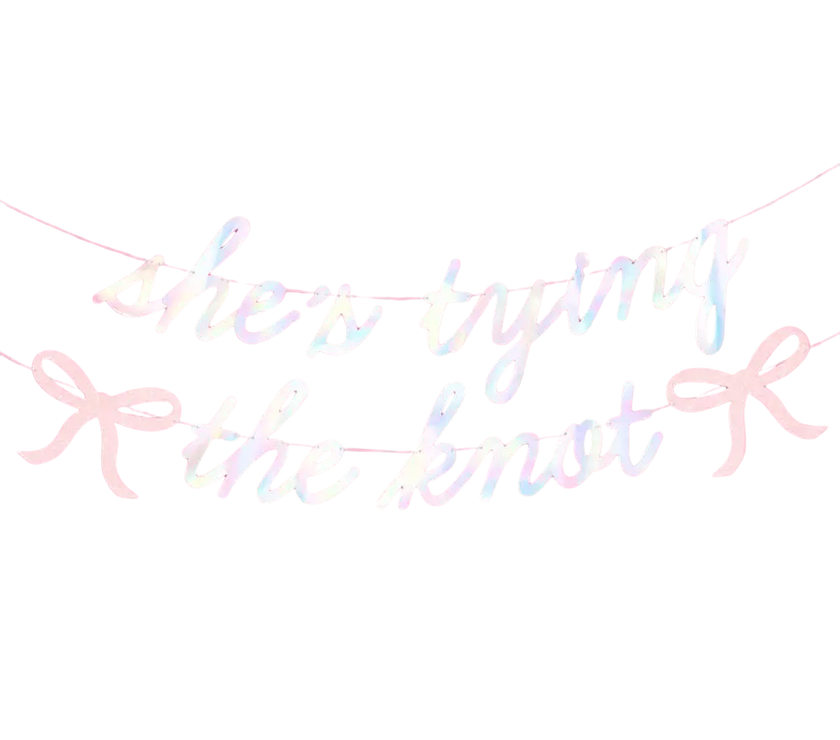 She's Tying the Knot Banner
