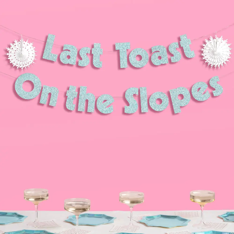 Last Toast On the Slopes Banner