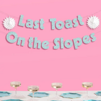 Last Toast On the Slopes Banner