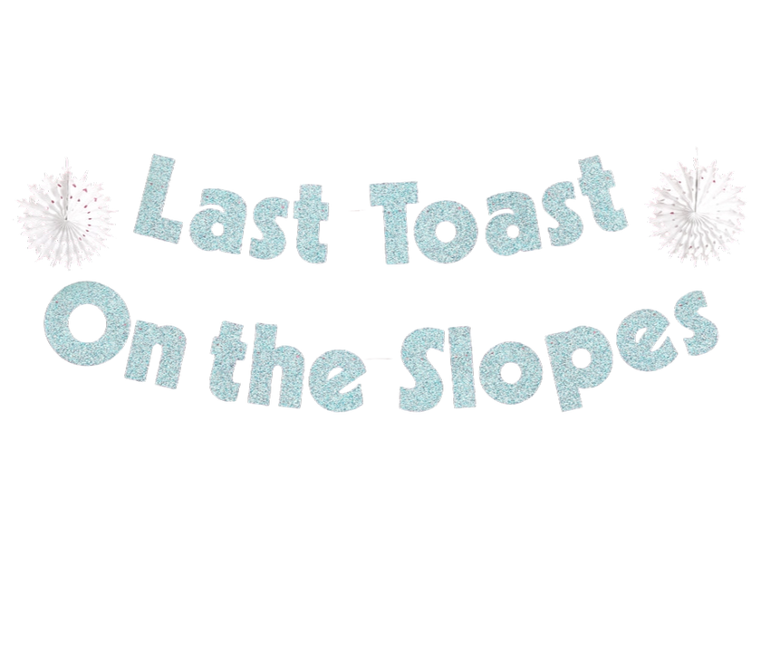 Last Toast On the Slopes Banner