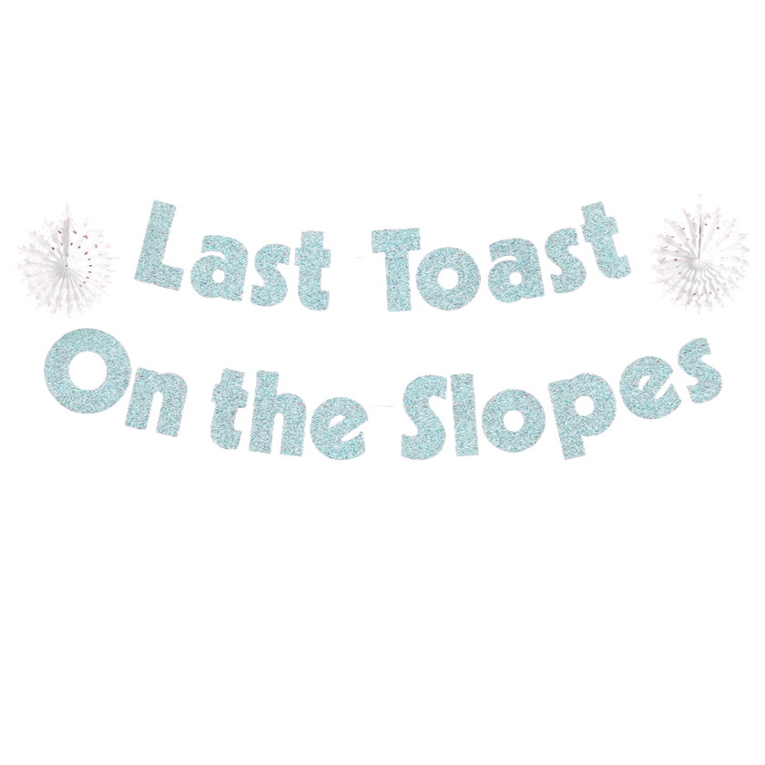 Last Toast On the Slopes Banner