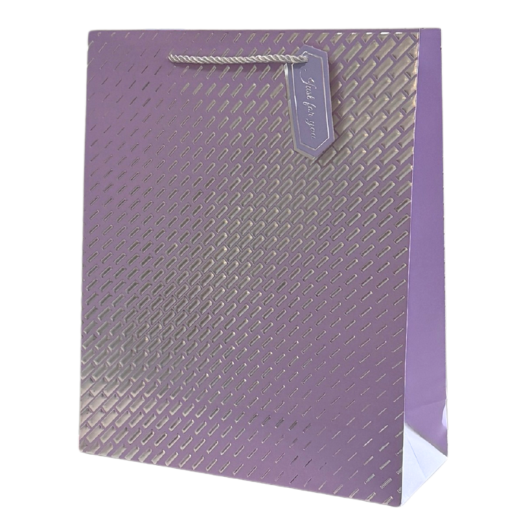 Lavender and Silver Large Gift Bag