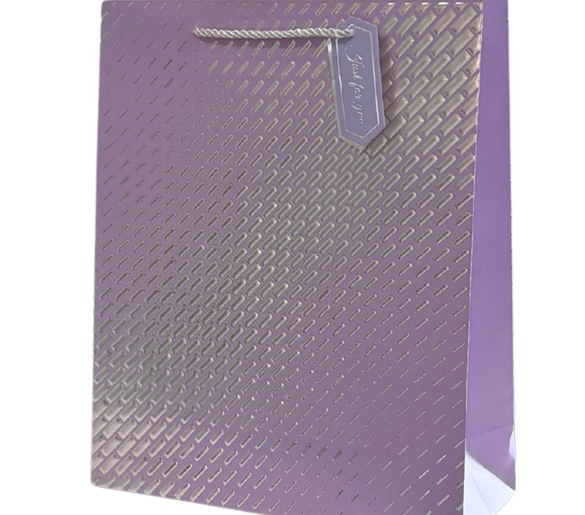 Lavender and Silver Large Gift Bag