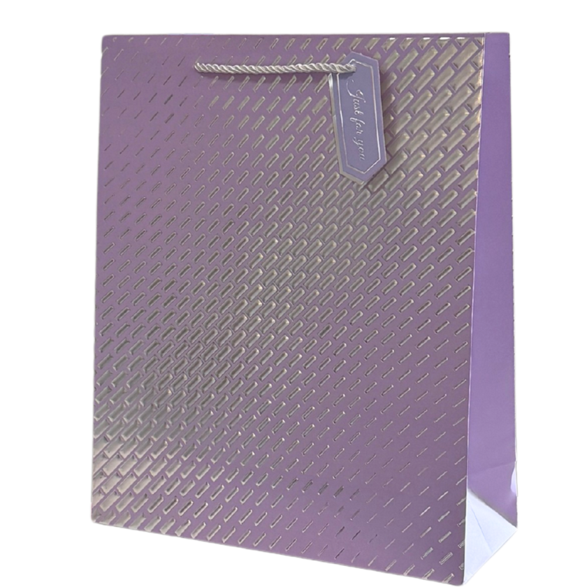 Lavender and Silver Large Gift Bag