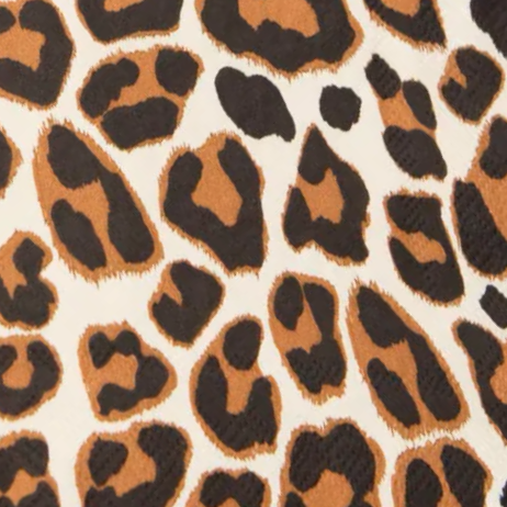 Leopard Cocktail Napkins 20CT