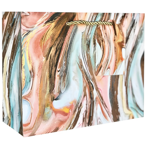 Marbleized Magic Bronze Gift Bag