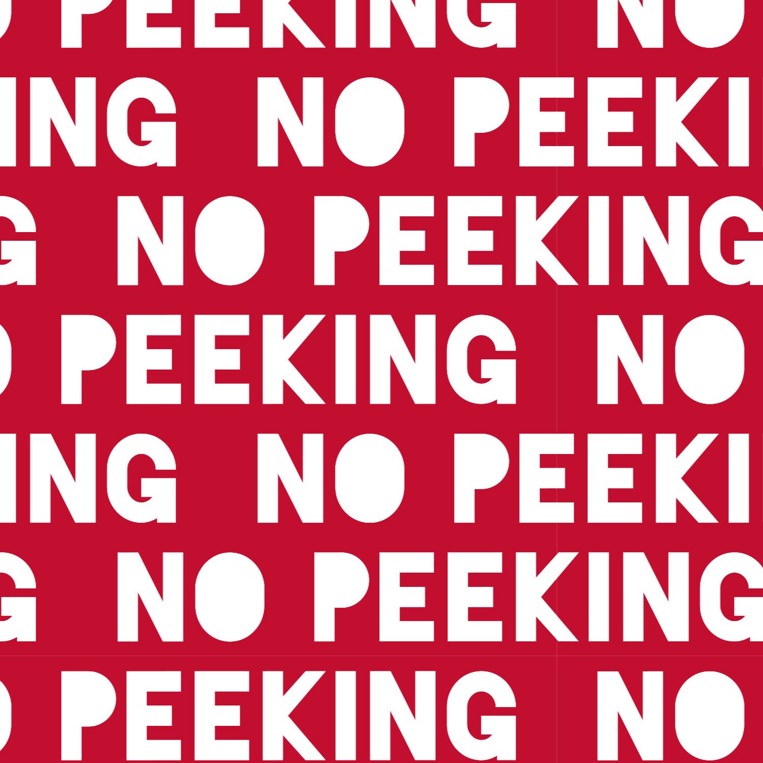 No Peeking Tissue Paper