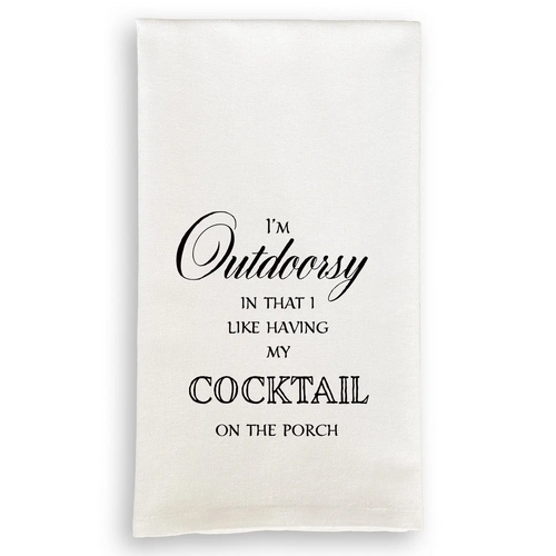 I'm Outdoorsy Dishtowel