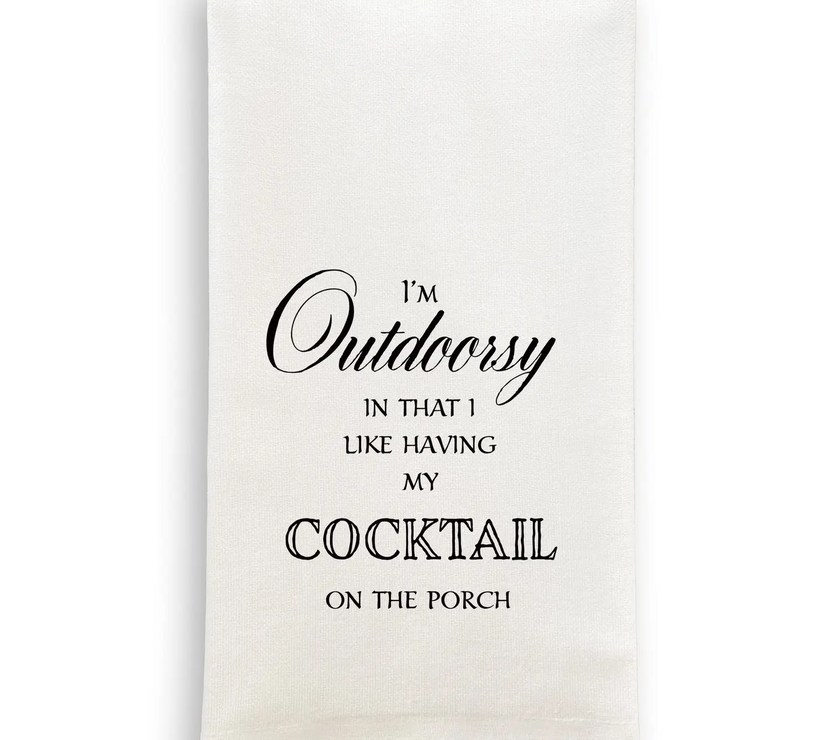 I'm Outdoorsy Dishtowel