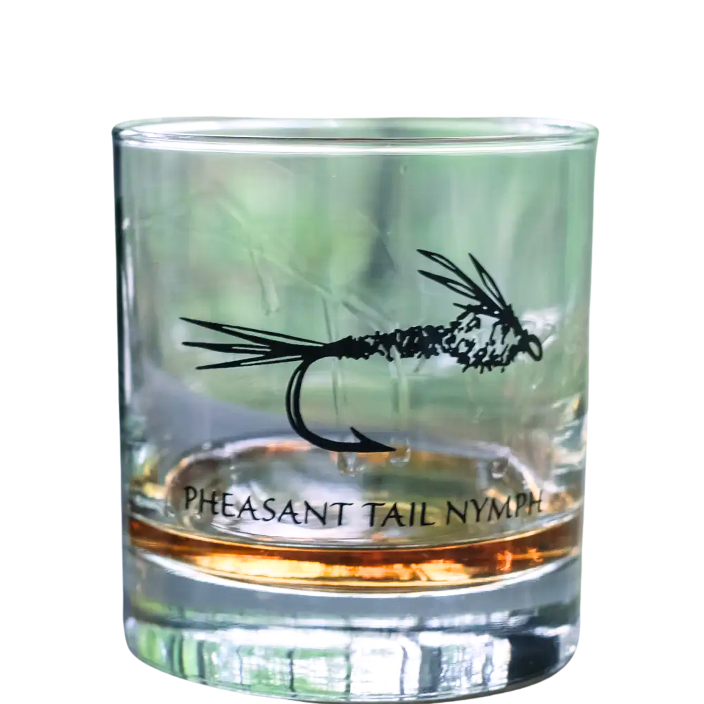 Fly Fishing Rocks Glass - Assorted Designs
