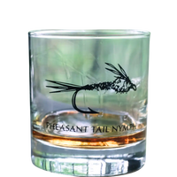 Fly Fishing Rocks Glass - Assorted Designs