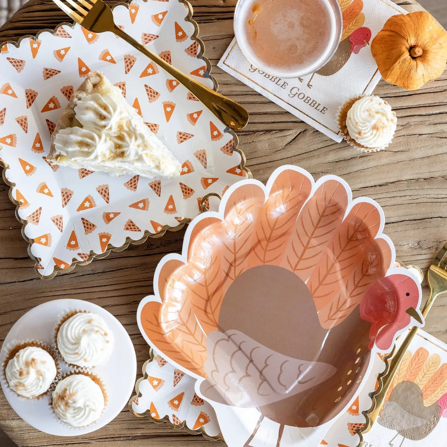 Scatter Pie Dessert Paper Plates 8CT