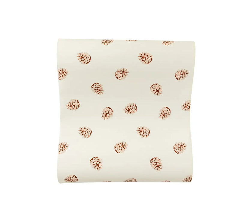 Harvest Pine Cone Paper Table Runner