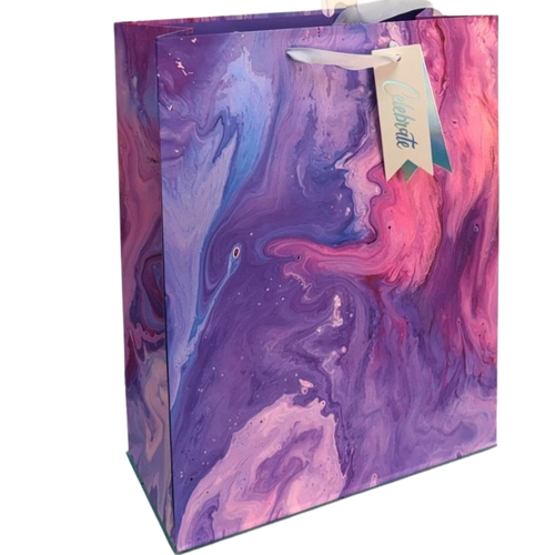 Purple Watercolor Small Gift Bag