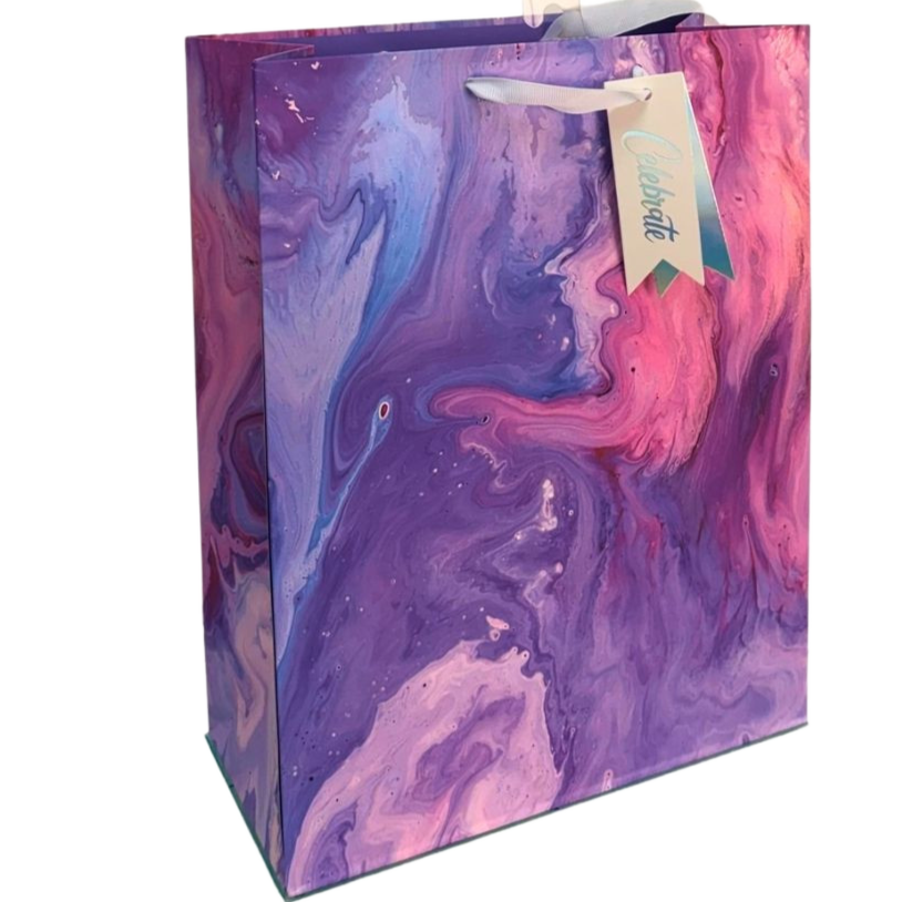Purple Watercolor Small Gift Bag