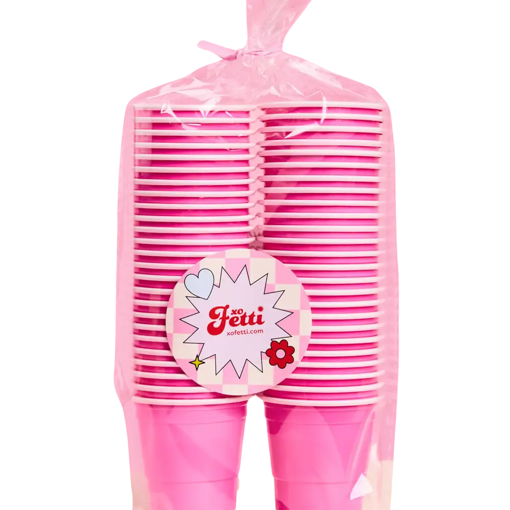 Pink Plastic Shot Glasses - 50CT